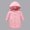 Red, variant on Liyamei Kids Long Hooded Padded Jacket with Zipper for Winter Cold Weather Size 3-4 Years