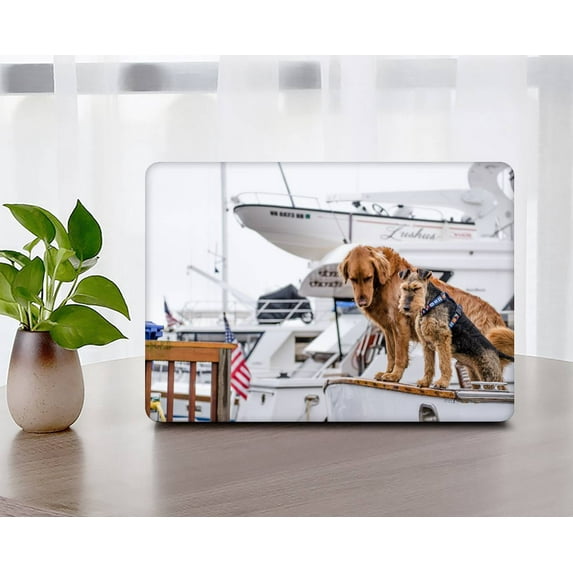 KSK KAISHEK Hard Shell Compatible with 2022 - 2018 Rel. MacBook Air 13 inchs with Retina Display USB Type-C Model: A1932/A2179/A2337 m1 Animal A 0393 + Black Keyboard Cover