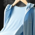 thumbnail image 5 of Nmmacb 3-14T Kids Youth Boy's Girl's Sun Protection Hoodie UPF 50+ Long Sleeve Sun Shirt Zip Cooling Shirt, 5 of 10