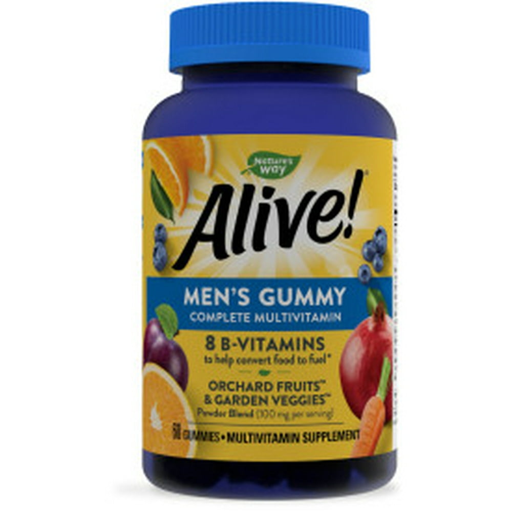 Alive! Men's Gummy Multivitamin Daily Supplement, 60 ct