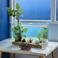 thumbnail image 3 of TABLZONE Brown Plastic Pavilion Ornament for Asian Garden and Aquarium Decor, 3 of 6