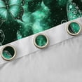 thumbnail image 4 of Feelyou Adult Fashion Butterfly Blackout Curtains Set of 2 (52x84 Each), Romantic Animal Window Curtains, Mystic Green Galaxy Curtains and Drapes, Window Curtains Bedroom Decor, 4 of 6