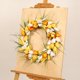 thumbnail image 3 of Cateissary Guirnalda Colgador de Puerta Decoración de Flores Artificiales para Pared de Banquete de Boda guirnaldas amarillo claro 40cm, 3 of 6