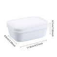 thumbnail image 3 of npkgvia Soap Dish,Bathroom Organizers And Storage,Soap Bar Container Holder Case Travel Dish Storage Drainers Box Cover Dishes Plastic,Bathroom Decor,Clearance, 3 of 4