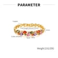 thumbnail image 3 of Pulsera de moda para mujer con detalles de piedras preciosas multicolores, 3 of 3