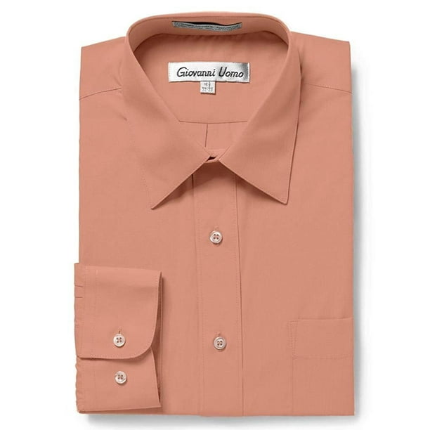 Giovanni Uomo GIOVANNI UOMO Men's Traditional Fit Solid Color Dress