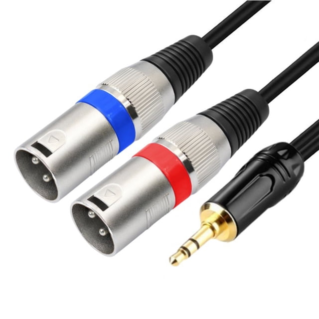 3.5mm To Double Male And Double Female Professional Sound Cable With Bronze Conductors For Studio Equipment And Devices