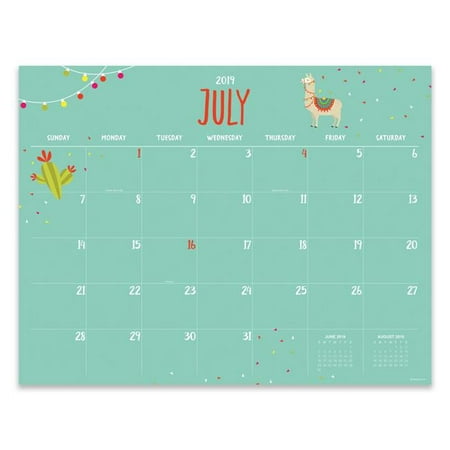 July 2019 - June 2020 Monthly Theme Large Desk Pad Monthly