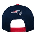 thumbnail image 2 of Youth Navy New England Patriots On Trend Precurved A-Frame Snapback Hat, 2 of 3
