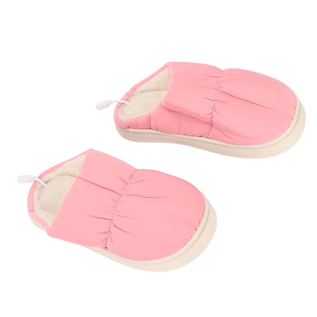 Zapatillas con Calefacción Eléctrica USB, Zapato De Felpa con Calefacción, Zapatilla con Calefacción Eléctrica para Evitar Resbalones, Calentamiento De Pies, Zapatos con Calefacción USB(Rosa)