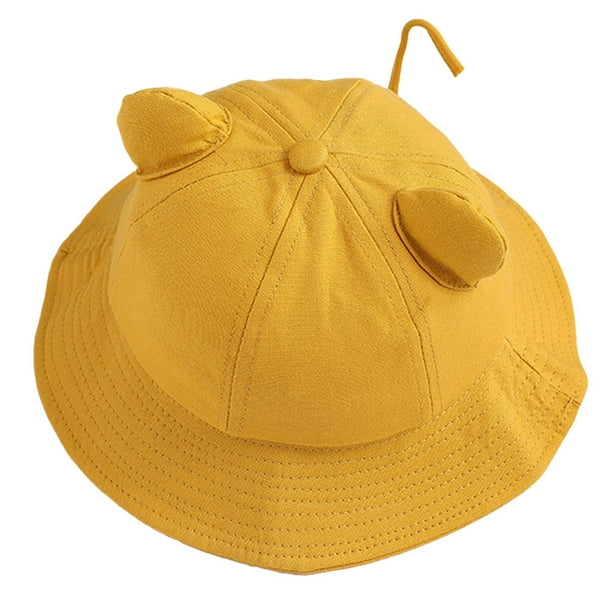 50-54 cm circunferencia de la cabeza lindas orejas de gato cola pequeña sombrero de pescador femenino verano lindo gorro de lavabo sombrero para el sol