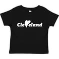 thumbnail image 3 of Inktastic Cleveland Heart Solid White Boys or Girls Toddler T-Shirt, 3 of 5