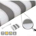 thumbnail image 4 of Écran de Protection de la Vie Privée pour Balcon (HDPE) 0.9 x 6 m pour Jardin Extérieur avec Balcon, Gris-Blanc, 4 of 5