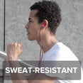 thumbnail image 3 of Coby Metal Wired Earbuds Red, Noise Canceling Headphones with 3.5mm AUX, Tangle-Free Braided Wired Headphones with Microphone, S/M/L Ear Gels, 3 of 5