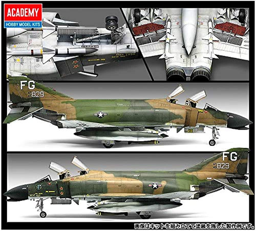 Academy 1/48 USAF F-4C "Vietnam War" Phantom Aircraft Plastic model kit #12294 