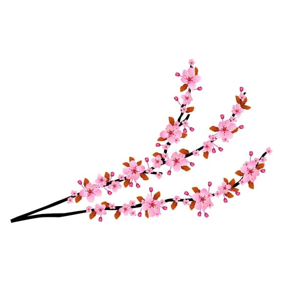 Glowing Vinyl Cherry Blossom Themed Decals -Peel and Stick Wall Decals-Tree Wall Decals for Home Decoration in Floral Theme-Size : 10" x 6".