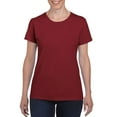 thumbnail image 1 of T-Shirt en Coton Épais pour Femmes, 2TG, Grenat, 1 of 1