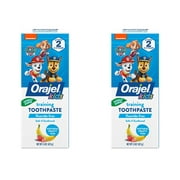 2 Pk Orajel Toddler Training Toothpaste Paw Patrol Tooty Fruity Flavor 1.50oz Ea