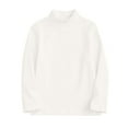 thumbnail image 4 of Bnwani Long Sleeve Toddler Shirt Cotton White Crew Neck Soft Casual Fashion Cute Solid Tops 24 Months, 4 of 7