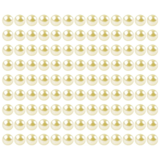 Under $10 Faux Plastic Pearl Beads, Plastic Faux Plastic Pearl Beads, D 130Pcs Faux Plastic Pearl Beads, No-Hole Spacer Beads for Diy Jewelry Making And Crafts
