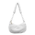thumbnail image 4 of Bolsa Moda mujer invierno felpa Color puro acrílico cadena pequeña axila de hombro JShteea  Para Estrenar, 4 of 9