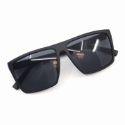 Green Kush Men's Sunglasses Matte Black Classic Square Frame UV400
