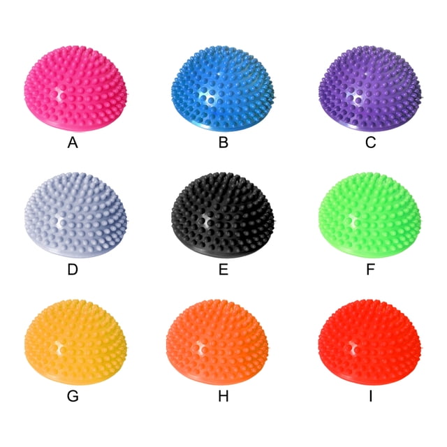 VONKY Semicircular Yoga Balls For Balance And Stability Made With PVC Pliable And Comfortable Balance Pod rose red 1Set