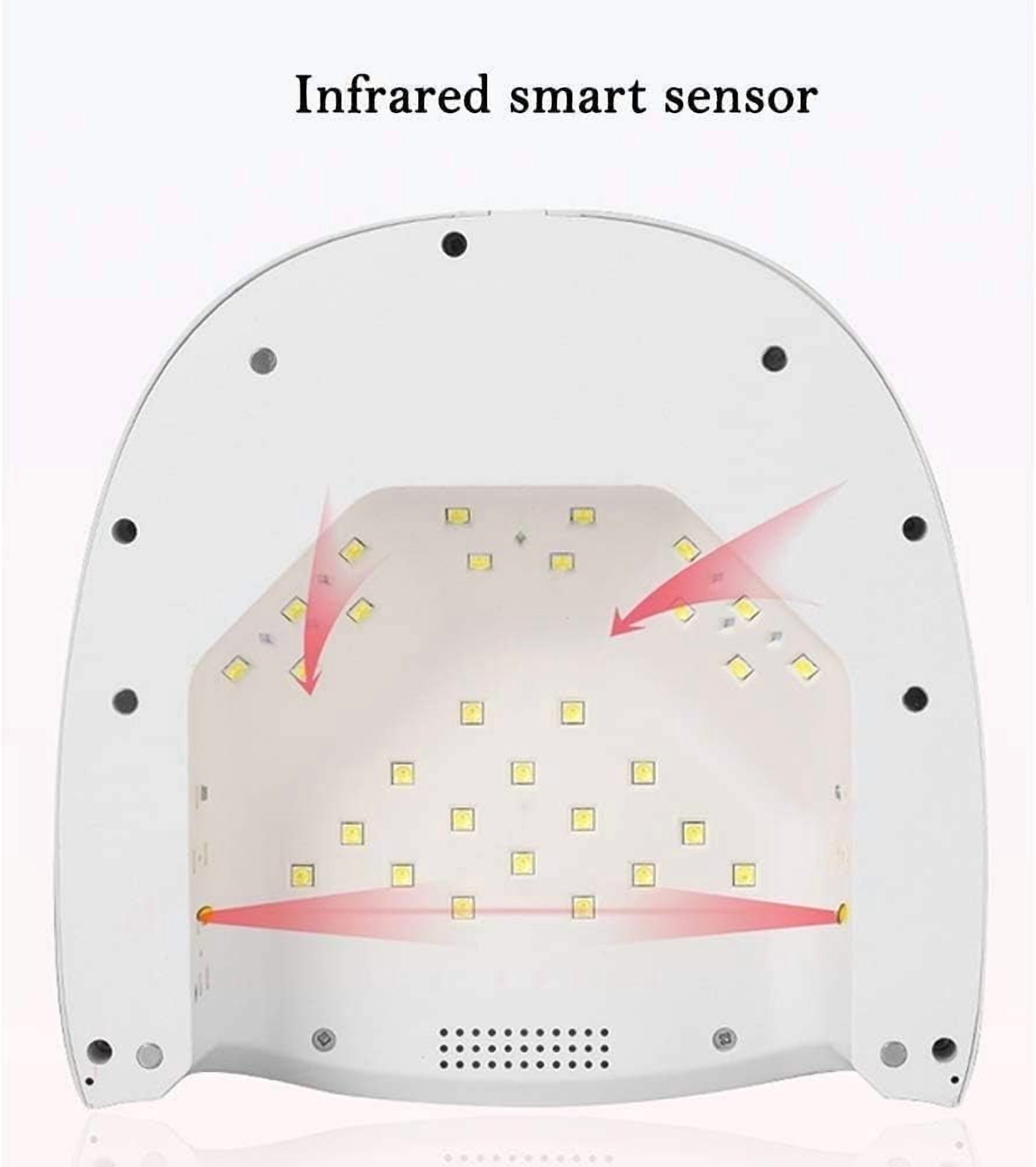 UV LED Nail Lamp, Gel UV Light Nail Dryer for Gel Nail Polish 60W Curing Lamp with Sensor 3 Timer