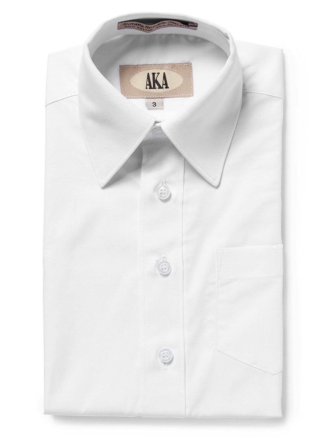 walmart boys white dress shirt