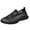 Black, variant on NOKIO Fashionable Women'S Ventilated Slip-On Flats Leisure Women's Slip On Travel Soft Sole Hollow Comfortable Shoes Outdoor Mesh Runing Fashion Sports Breathable Shoes