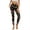 Bowknot Star Ho Ho Black, variant on Hawaiian Palm Tree Leopard Print Yoga Leggings for Women Yoga Pants with Pockets Athletic Tights Soft Basic Pants Casual Active Yoga Leggings for Workout Sports Disco Party, 3XL