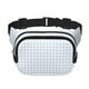 thumbnail image 1 of Fotbe Blue Checkboard Cangurera Cuadrada con Estampado de Doble Capa, Bolsa de Cintura Ajustable Mini para Hombres y Mujeres, 1 of 9
