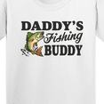 thumbnail image 4 of Inktastic Daddy's Fishing Buddy Youth T-Shirt, 4 of 5