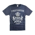 thumbnail image 4 of Mens Firefighter T-shirt Firefighter SKull Logo Shirt Firefighting Gifts Firefighter T-Shirts (4X-Large Military Green), 4 of 6