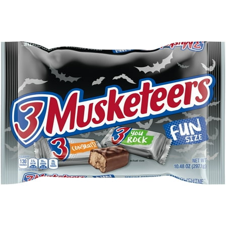3 Musketeers Fun Size Milk Chocolate Candy Bars - 18.41 oz
