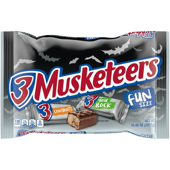 3 Musketeers Fun Size Milk Chocolate Candy Bars - 18.41 oz