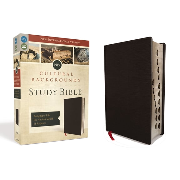 NIV, Cultural Backgrounds Study Bible, Indexed, Bonded Leather: Bringing to Life the Ancient World of Scripture, (Hardcover)