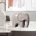 thumbnail image 4 of Estatua de cerámica Sunnimix elefante hecha a mano decoración del hogar, 4 of 7