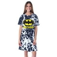 thumbnail image 5 of DC Comics Batman Womens' Bat Symbol Nightgown Sleep Pajama Shirt Tie-Dye, 5 of 5