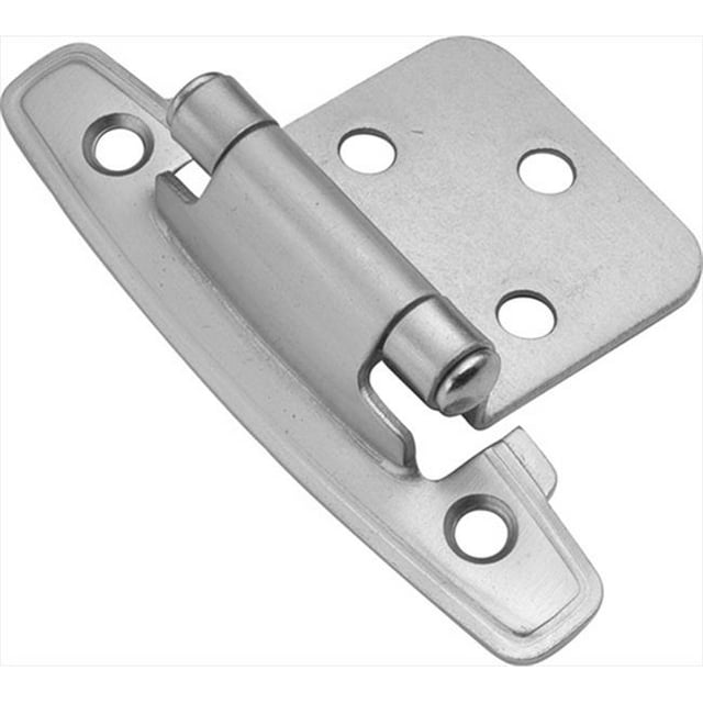 Ensemble de 2 Charnières à Fermeture Automatique à Surface Nuageuse Argentée en Satin