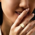 thumbnail image 2 of Ross-Simons Italian 14kt Yellow Gold Personalized Signet Ring, Women's, Adult, 2 of 5