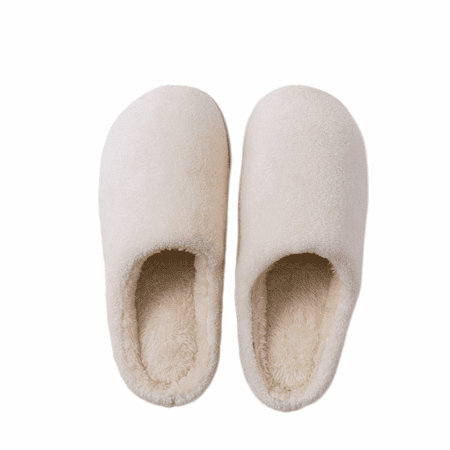 

JUSTUP womens Comfort Cotton on Scuff With Memory Foam and Anti-skid Sole（6.5-7）
