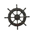 thumbnail image 3 of Retro Ship Steering Wheel Wall Decoration Photography Fittings Rudder Decoration 62cm, 3 of 8