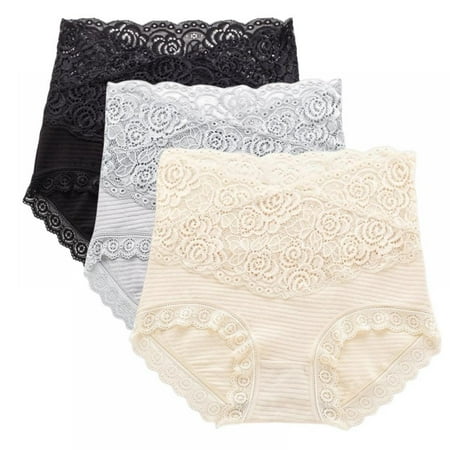 

Women s Cotton Underwear Briefs High Waist Full Coverage Soft Breathable Panties 3-Pack