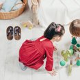 thumbnail image 3 of 1 Pair Japanese Style Clog Slippers Children Clog Sandals Wooden Clogs Shoes, 3 of 6