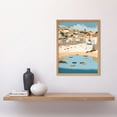 thumbnail image 2 of Small Boats in St Ives Bay Coastal Cityscape Art Print Framed Poster Wall Decor 12x16 inch, 2 of 5