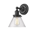 thumbnail image 2 of Millennium Lighting  Eyden 1 Light Sconce with Clear Seedy Glass Shades Matte Black, 2 of 4