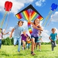thumbnail image 4 of TOY Life Kites for Kids Easy to Fly - 3 Pack Kids Kites - Large Rainbow Delta Kite and 2 Giant Octopus Kite - Kite for Kids Ages 4-8 - Flying Kites for Children - Kites for The Beach - Easy Fly Kites, 4 of 9