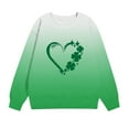 thumbnail image 2 of ibuvkizy Boys Girls St. Patrick's Day Sweatshirt,Children's Shirt Long Sleeved Pattern T-shirt Printed Round Neck Top Suitable for Boys and Girls Hoodless Sweatshirts Green,1-2 Years, 2 of 5