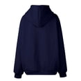 thumbnail image 4 of BRDFRL Women's Oversized Zip Up Hoodies Fleece Jacket Casual 2024 Fall Winter Sweatshirts Drawstring Y2K Hoodies Teen Girls Dark Blue L, 4 of 6